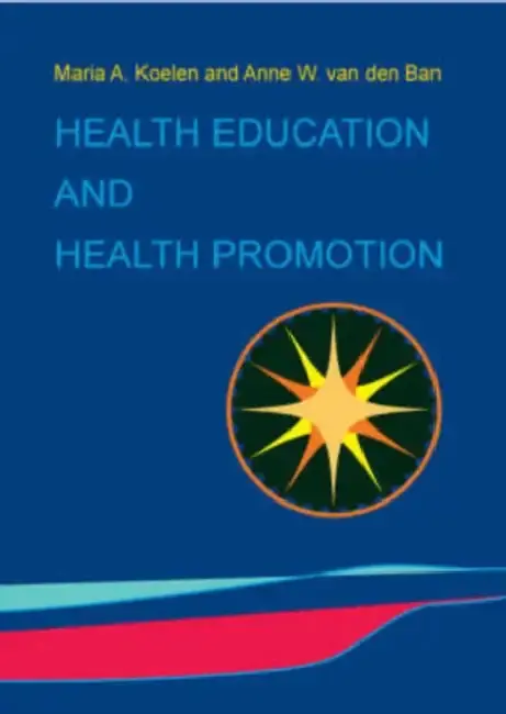 Cover of Health Education and Health Promotion