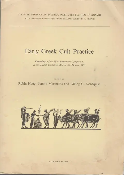 Cover of Early Greek cult practice