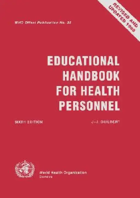 Cover of Educational Handbook for Health Personnel