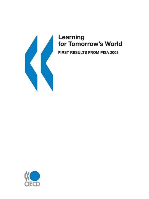 Cover of Learning for Tomorrow's World
