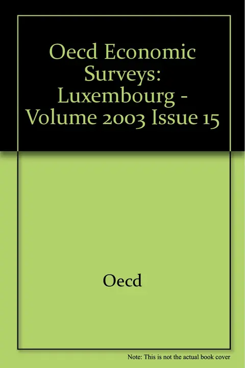 Cover of Oecd Economic Surveys