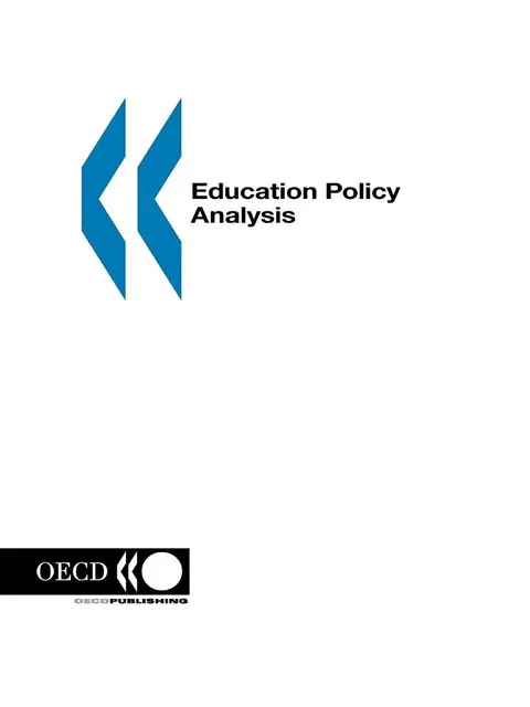 Cover of Education Policy Analysis