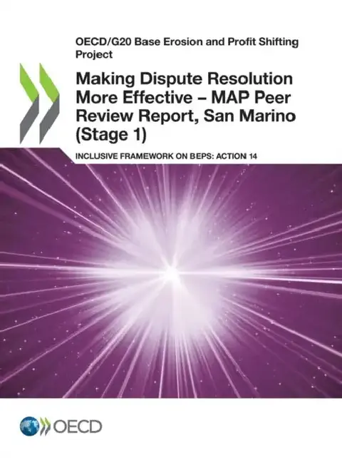 Cover of Making Dispute Resolution More Effective - MAP Peer Review Report, San Marino (Stage 1)