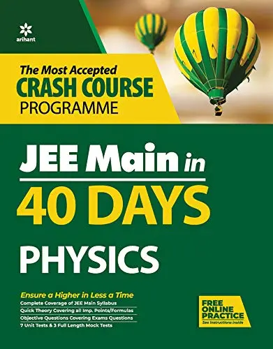 Cover of 40 Days Crash Course for JEE Main Physics