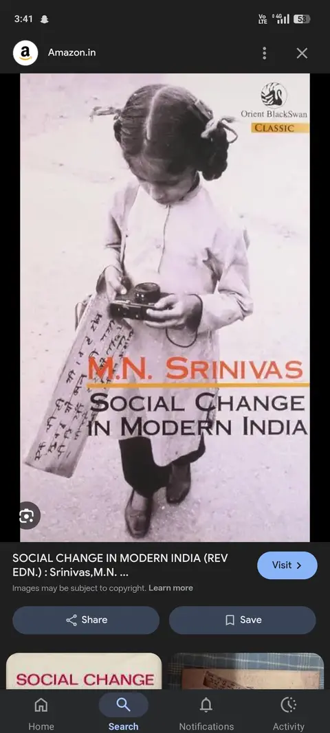 Cover of Social Change in Modern India