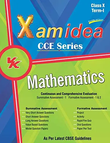 Cover of Xam Idea CCE Series Mathematics Term - 1 Class 10th Summative Assessment - 1