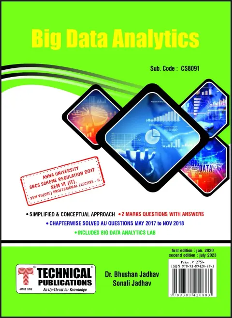 Cover of Big Data Analytics for Anna University R17 CBCS
