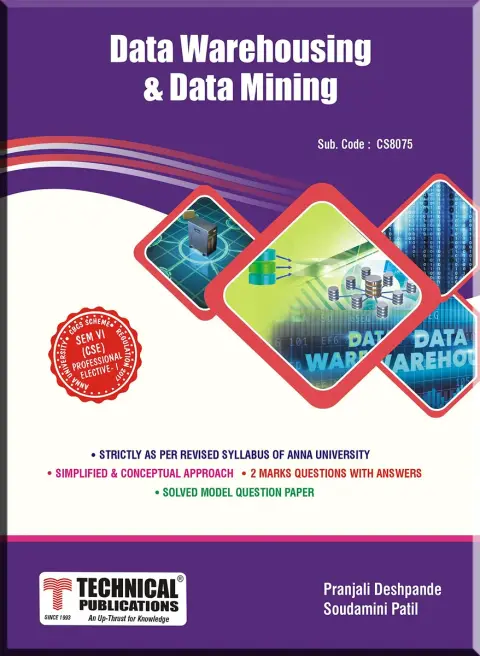 Cover of Data Warehousing and Data Mining for Anna University R17 CBCS
