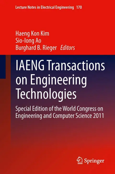 Cover of IAENG Transactions on Engineering Technologies