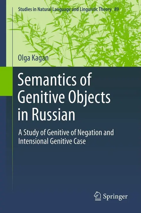 Cover of Semantics of Genitive Objects in Russian