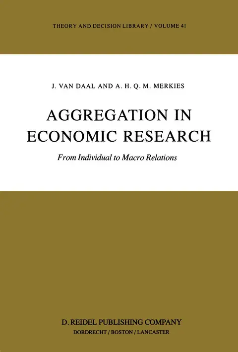 Cover of Aggregation in Economic Research