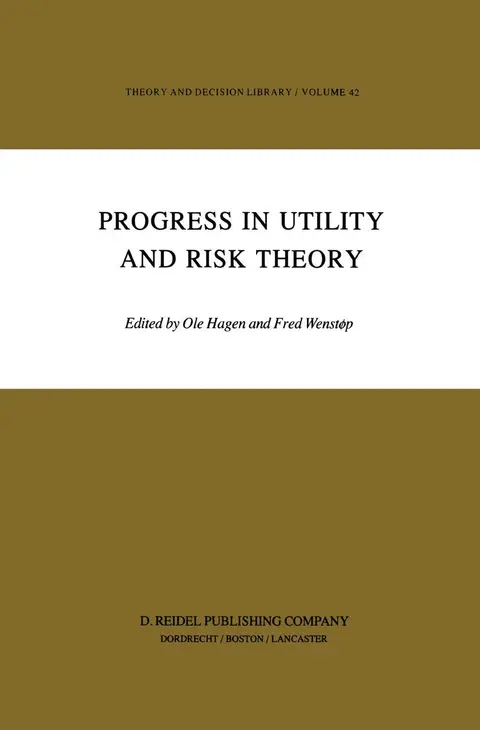 Cover of Progress in Utility and Risk Theory