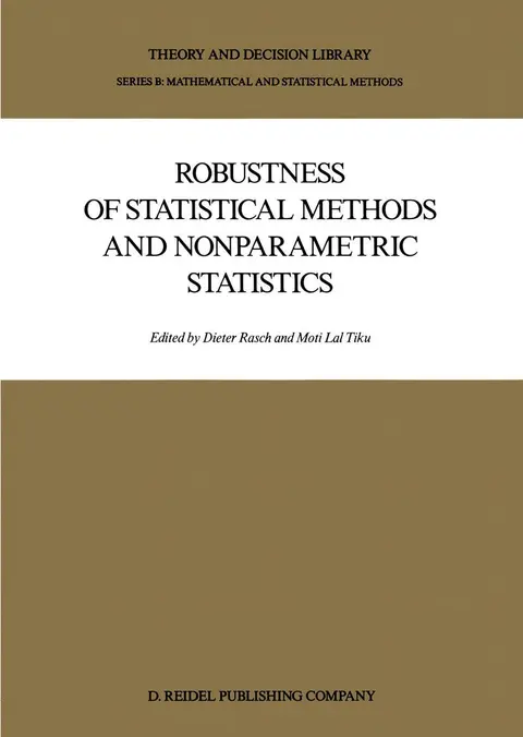 Cover of Robustness of Statistical Methods and Nonparametric Statistics