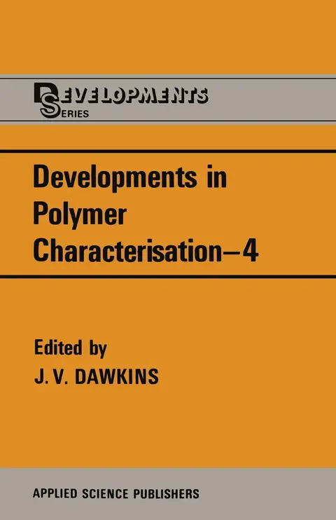 Cover of Developments in Polymer Characterisation 4