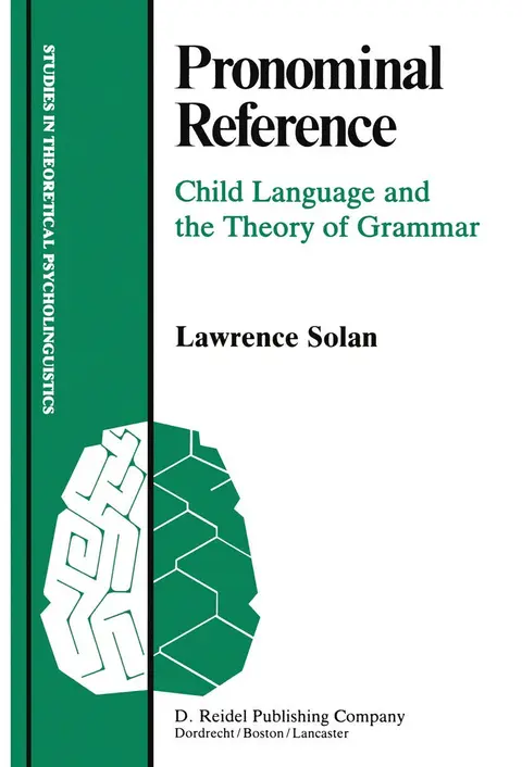 Cover of Pronominal Reference