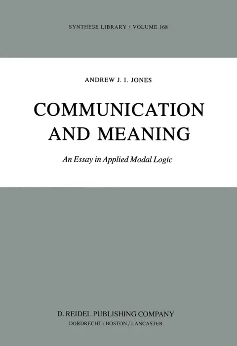 Cover of Communication and Meaning