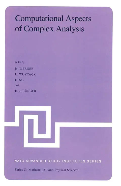 Cover of Computational Aspects of Complex Analysis