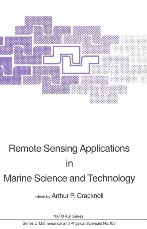 Cover of Remote Sensing Applications in Marine Science and Technology