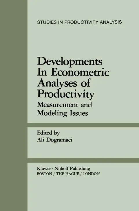 Cover of Developments in Econometric Analyses of Productivity