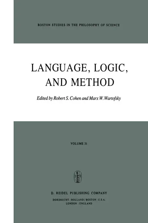 Cover of Language, Logic and Method