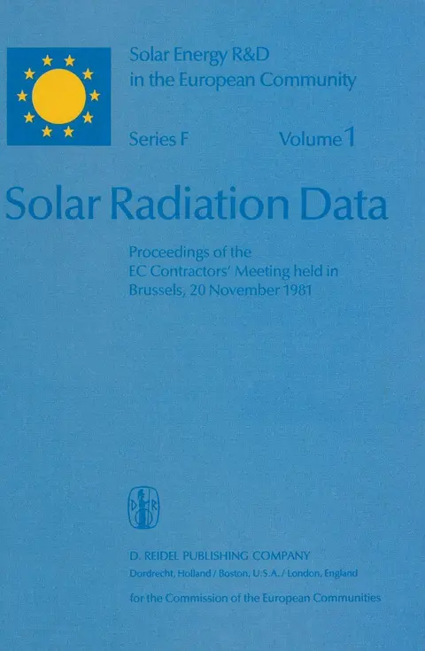 Cover of Solar Radiation Data