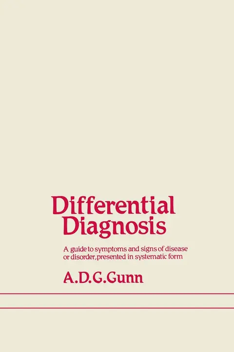 Cover of Differential Diagnosis