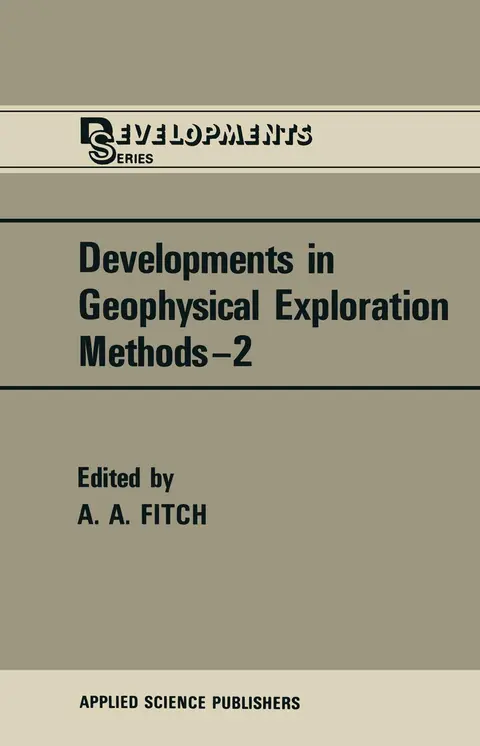 Cover of Developments in Geophysical Exploration Methods