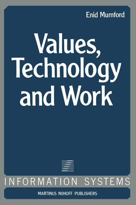 Cover of Values, Technology and Work