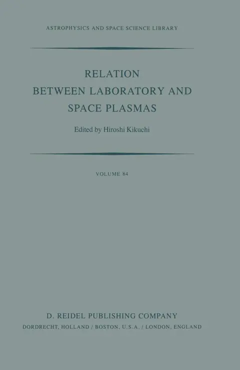 Cover of Relation Between Laboratory and Space Plasmas