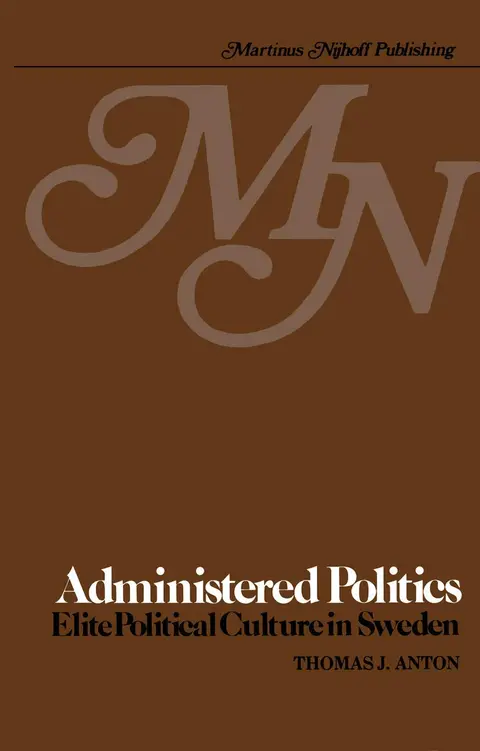 Cover of Administered Politics