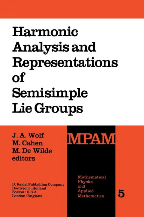 Cover of Harmonic Analysis and Representations of Semisimple Lie Groups