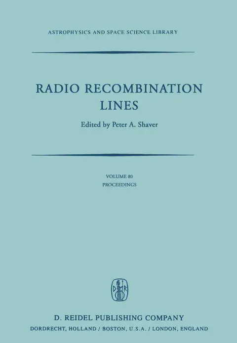 Cover of Radio Recombination Lines