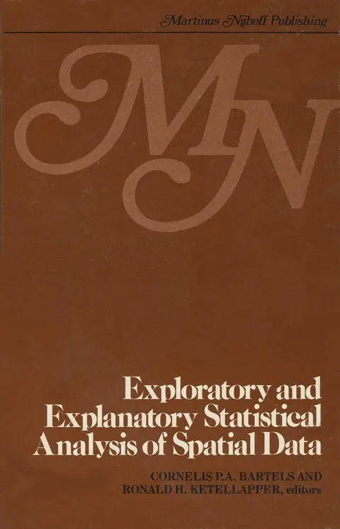 Cover of Exploratory and explanatory statistical analysis of spatial data