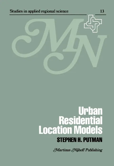 Cover of Urban residential location models