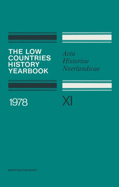 Cover of The Low Countries History Yearbook 1978