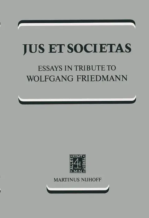 Cover of Jus et Societas