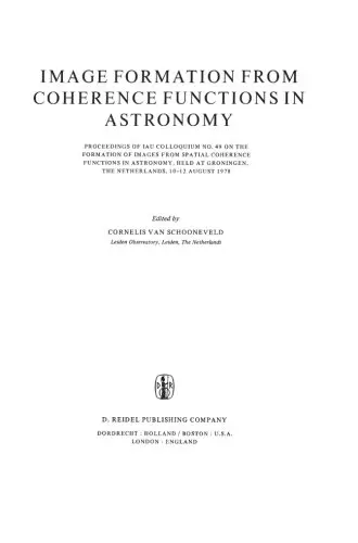 Cover of Image Formation from Coherence Functions in Astronomy