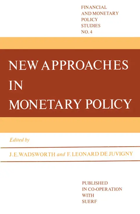 Cover of New Approaches in Monetary Policy