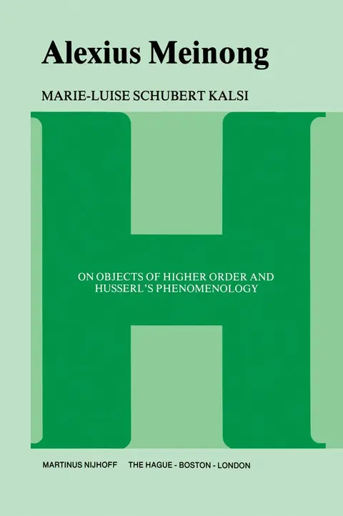 Cover of Alexius Meinong