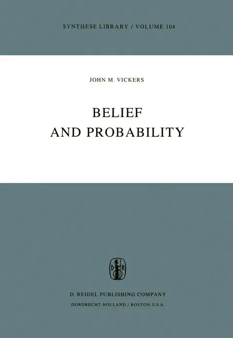 Cover of Belief and Probability