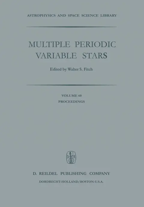 Cover of Multiple Periodic Variable Stars