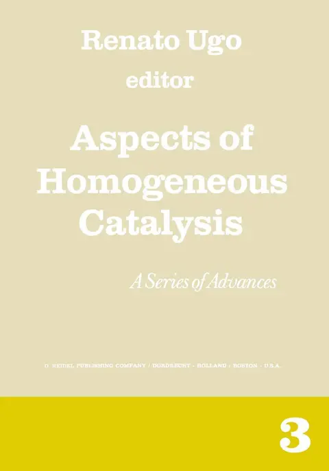 Cover of Aspects of Homogeneous Catalysis