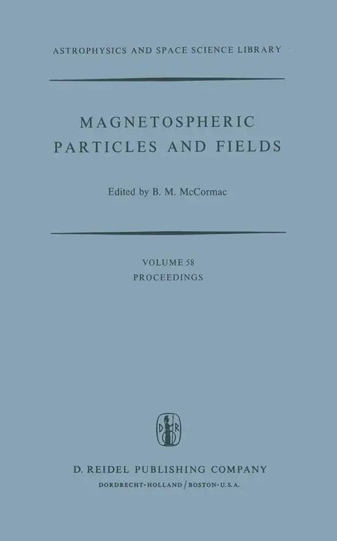 Cover of Magnetospheric Particles and Fields