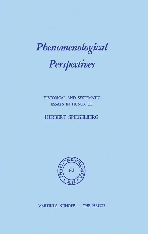 Cover of Phenomenological Perspectives
