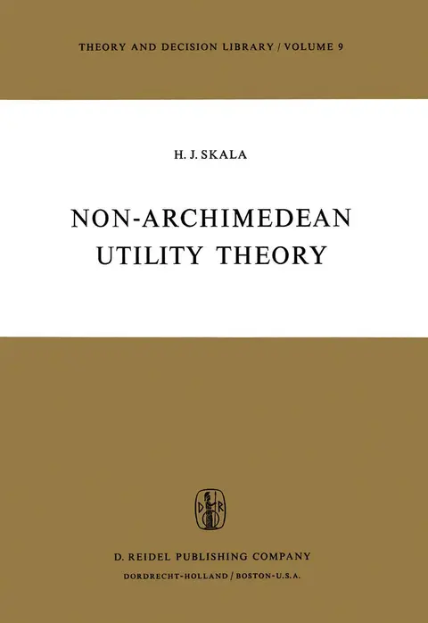 Cover of Non-Archimedean Utility Theory