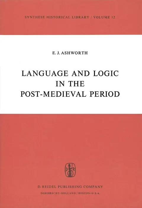 Cover of Language and Logic in the Post-Medieval Period