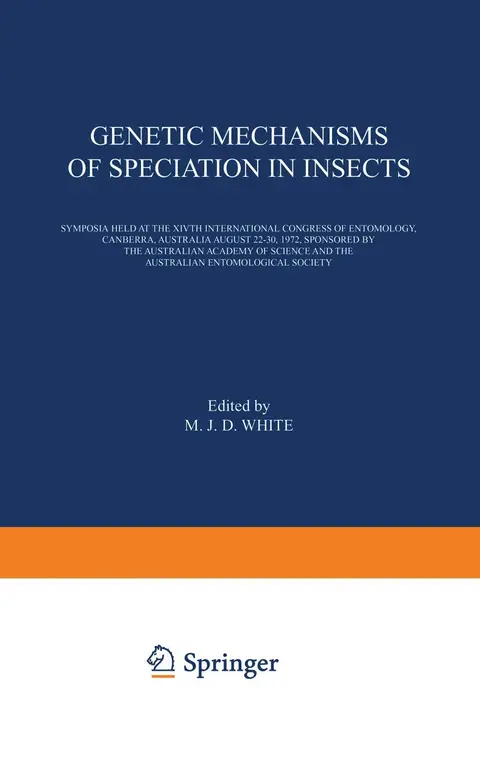 Cover of Genetic Mechanisms of Speciation in Insects