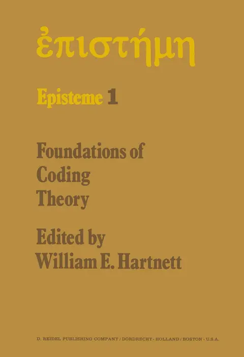 Cover of Foundations of Coding Theory