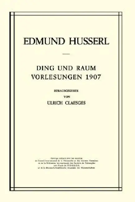 Cover of Ding Und Raum