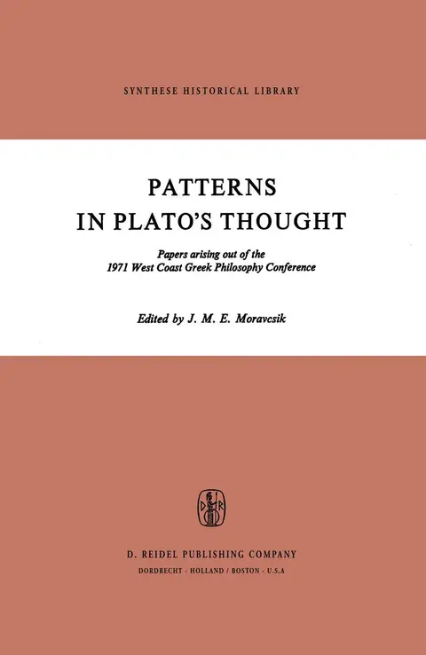 Cover of Patterns in Plato’s Thought